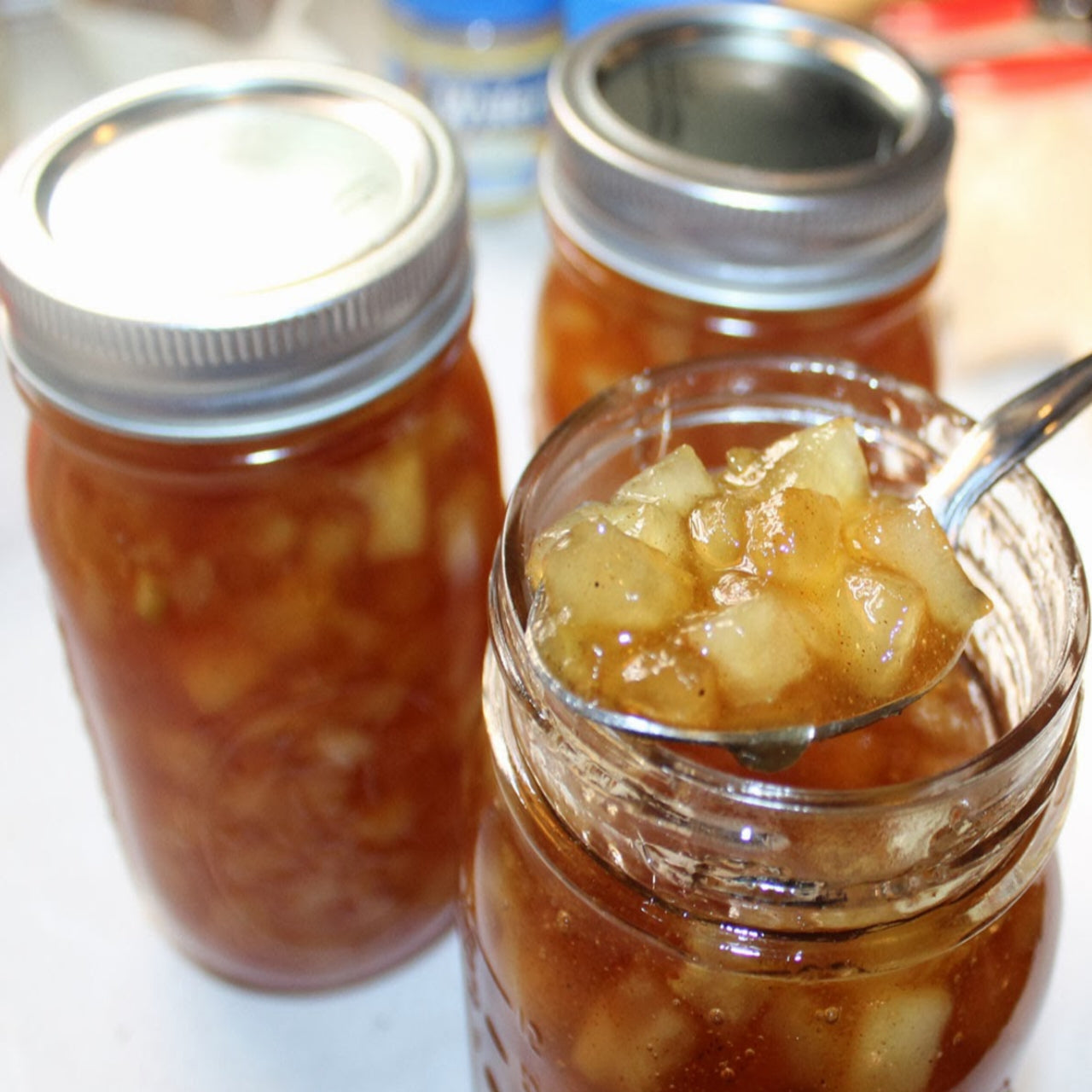 Apple jam with brown sugar organic