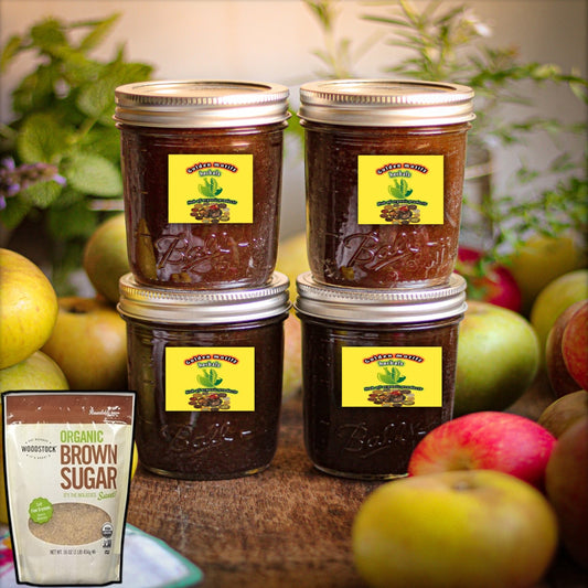 Apple jam with brown sugar organic