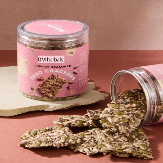 Protein packed seed crackers without sugar