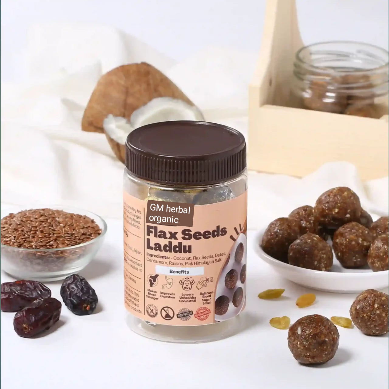 Alsi nuts laddu,Alsi pinniyan with desi ghee and jaggery