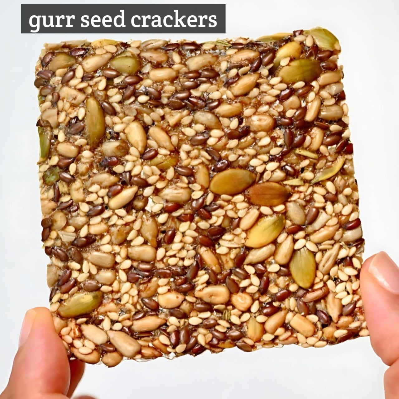 Protein packed seed crackers without sugar