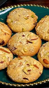 Suji badaam nuts big size 16 cookies sugar level can be customised low or high
